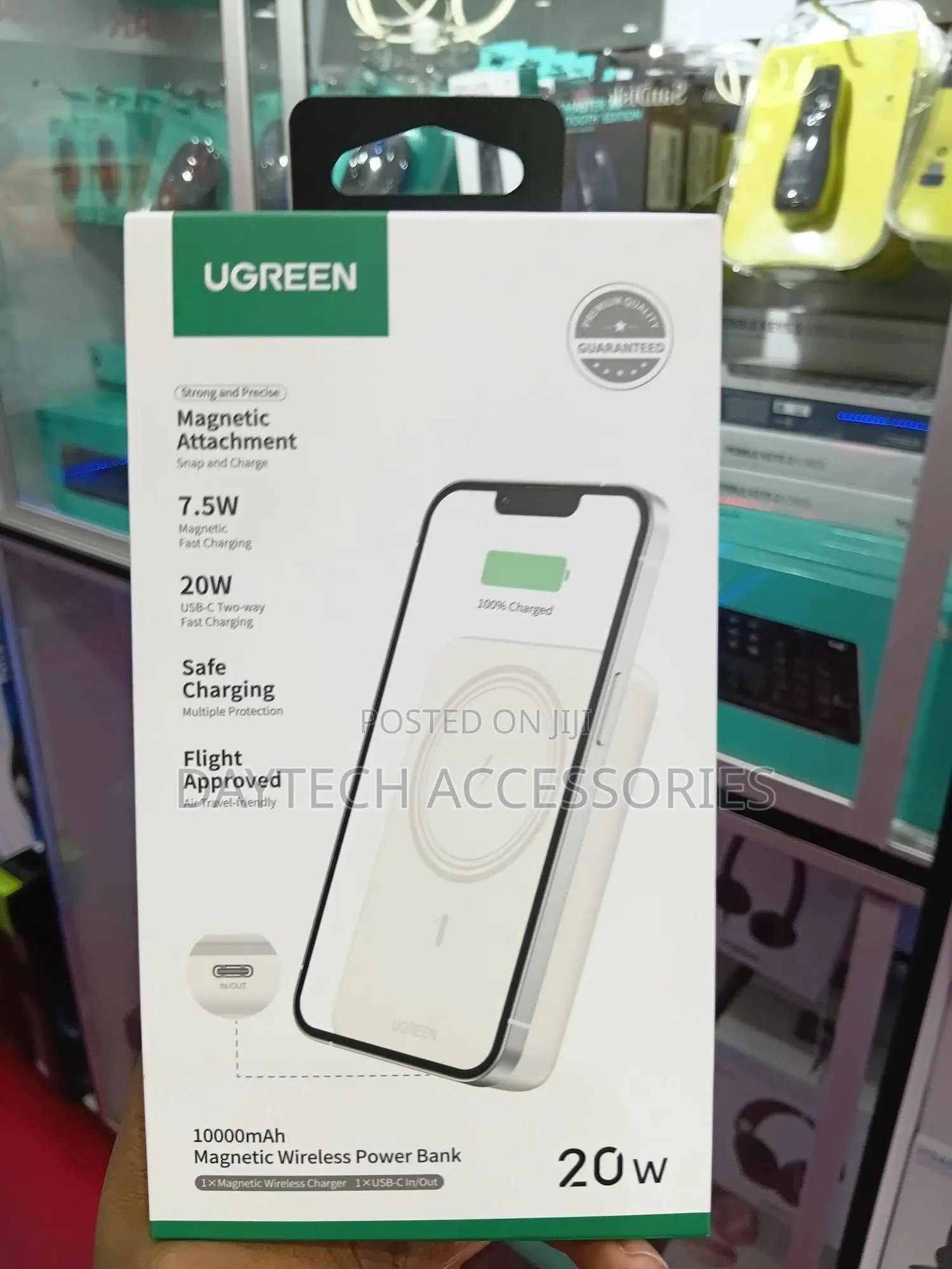 Ugreen 10000mah Magnetic Wireless Power Bank (Model Pb561).
