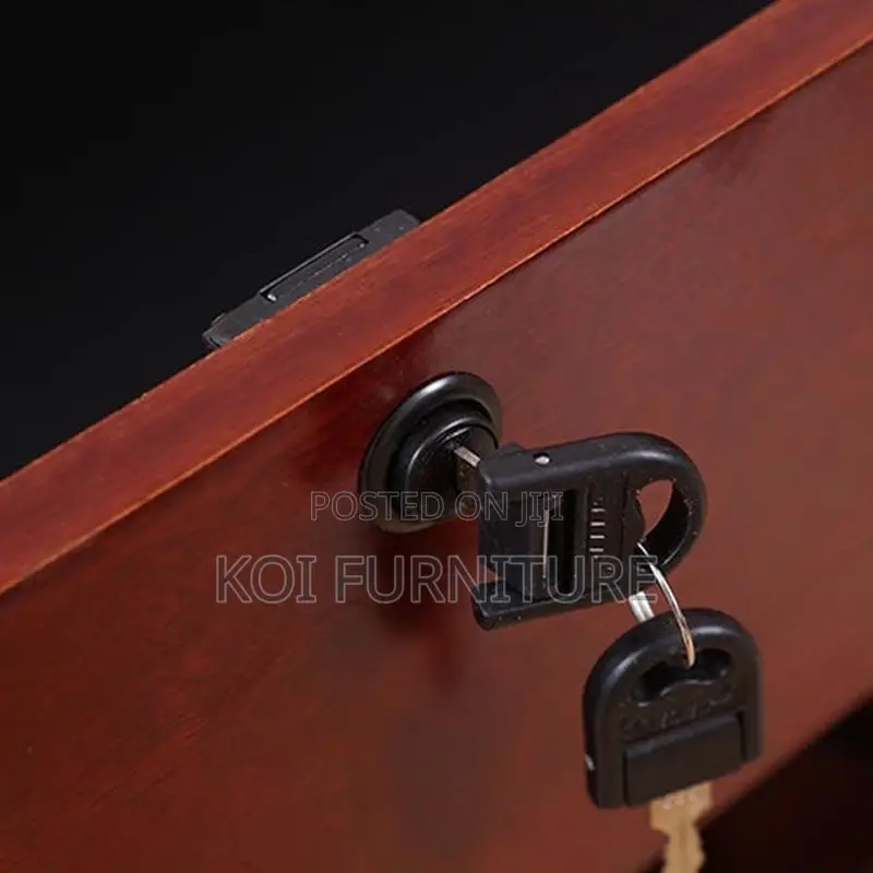 Office Desk; 1.4 Meters Mahogany Executive Attached Desk