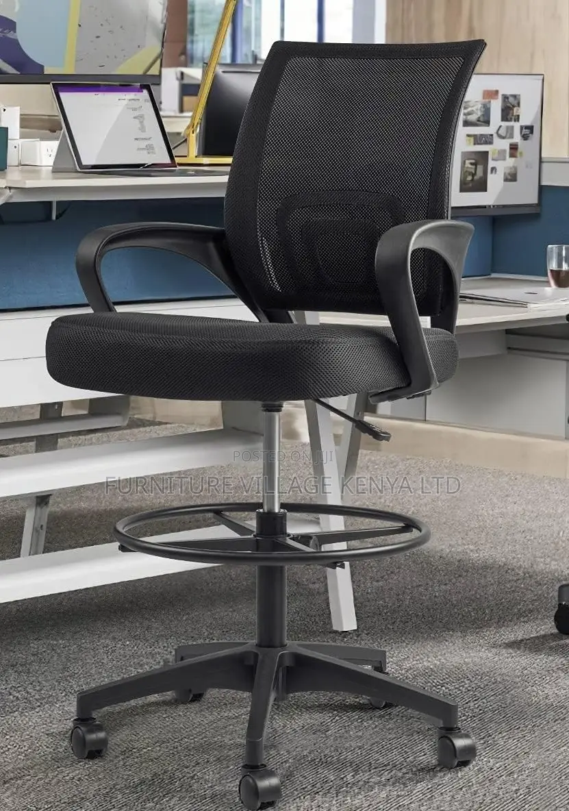 Office Chair;Black Counter Height Task Chair