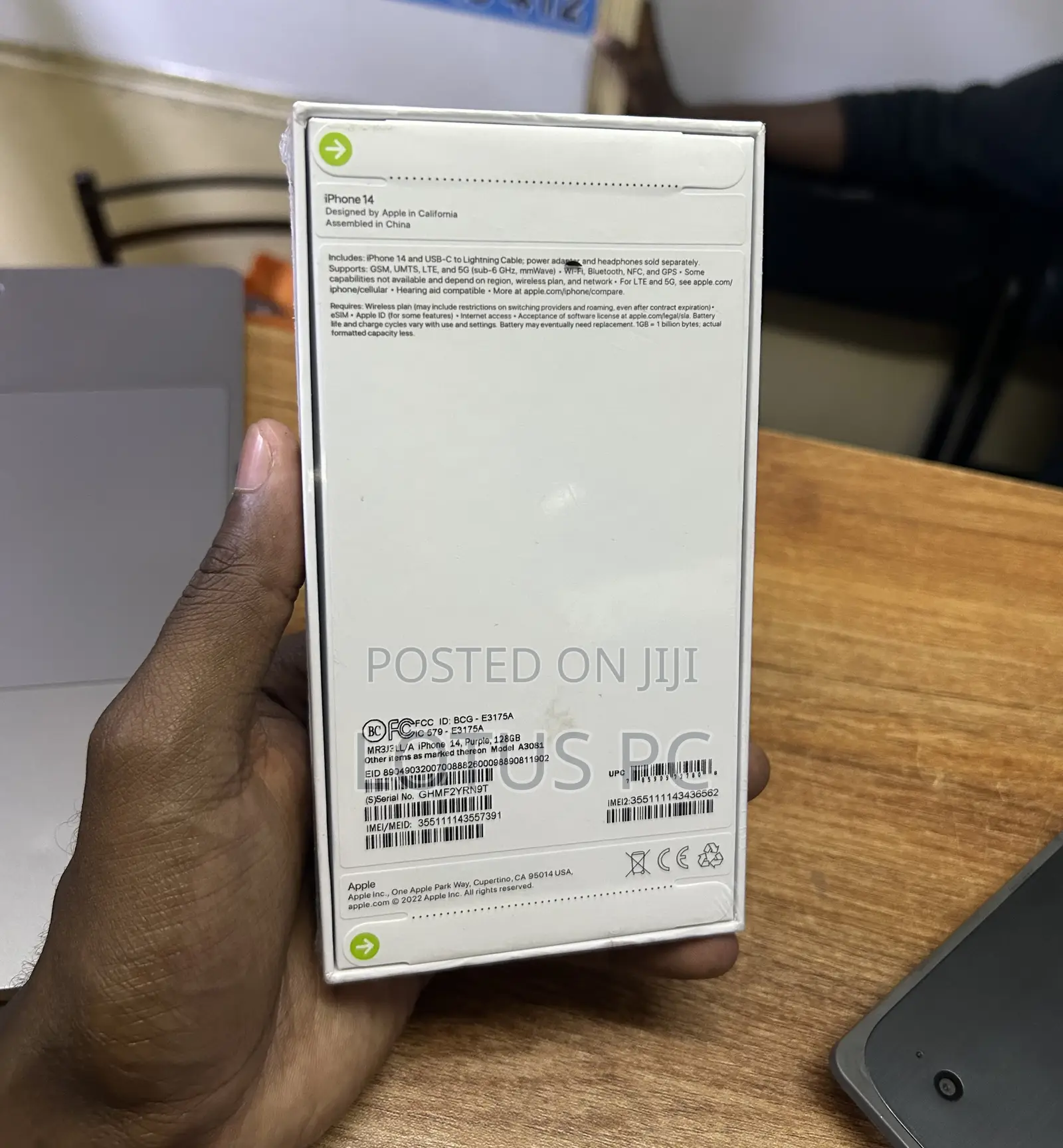 New Apple iPhone 14 128 GB Purple