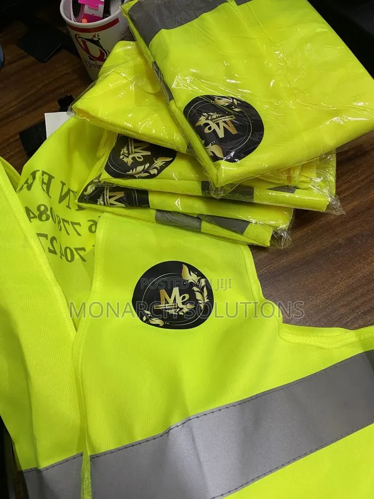 Normal Vest With Dark Logo. Reflector Vest
