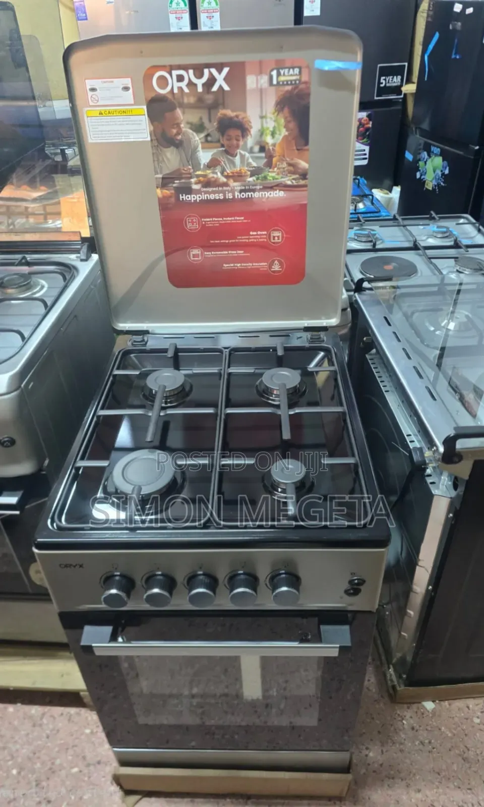 Full Gas Mika Oryx Standing Cooker Available