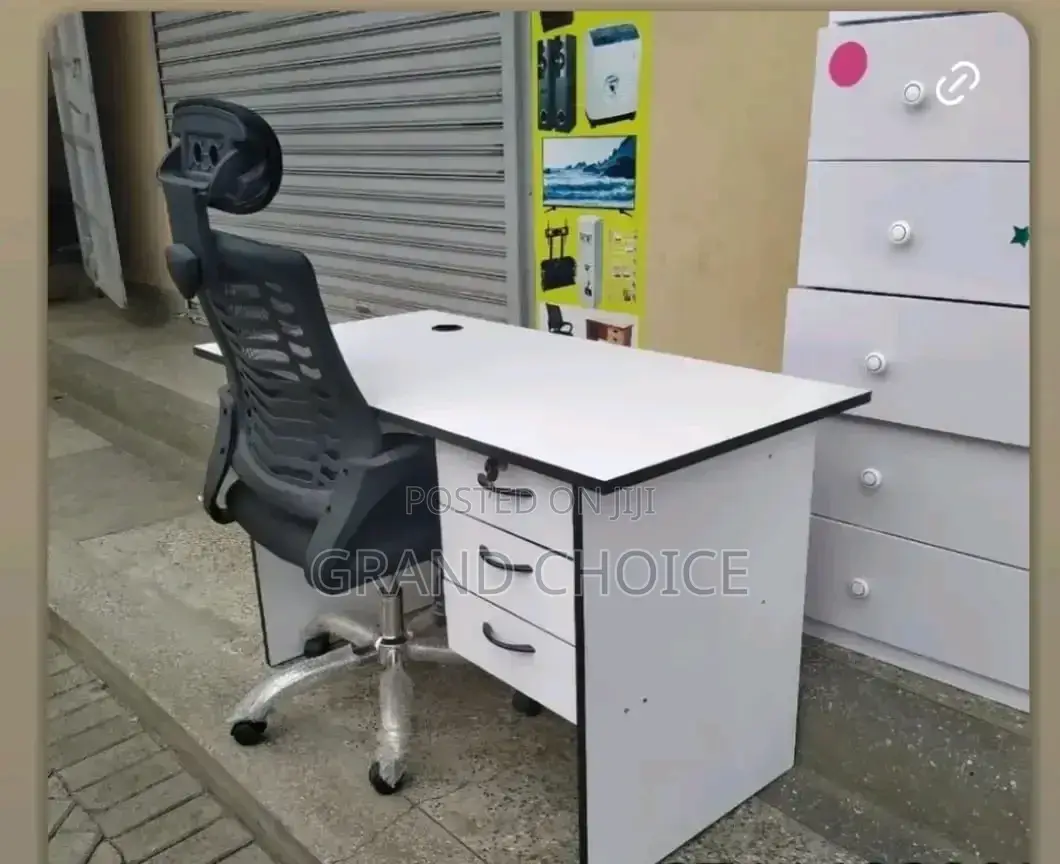 Complete Office Desk With Headrestchair