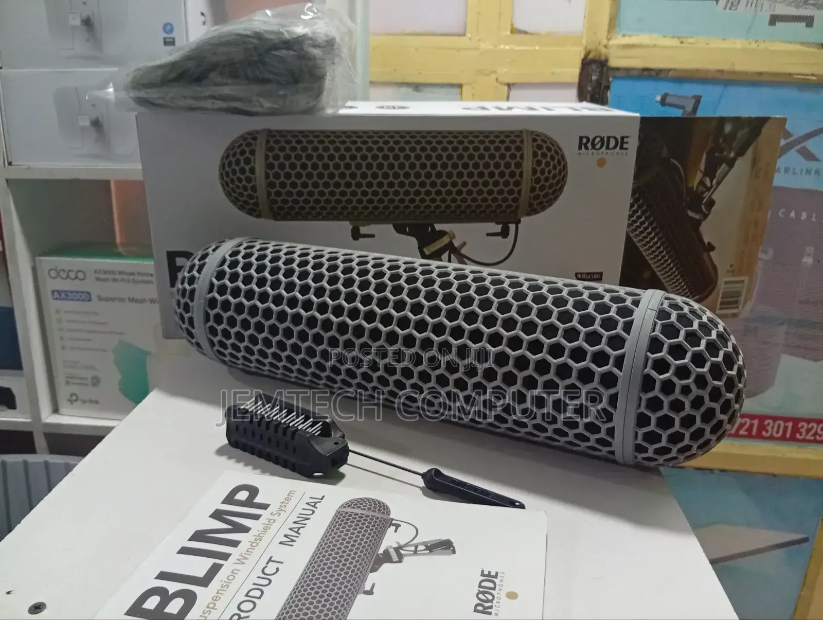 Rode Blimp Windshield And Rycote Shock Mount Suspension System