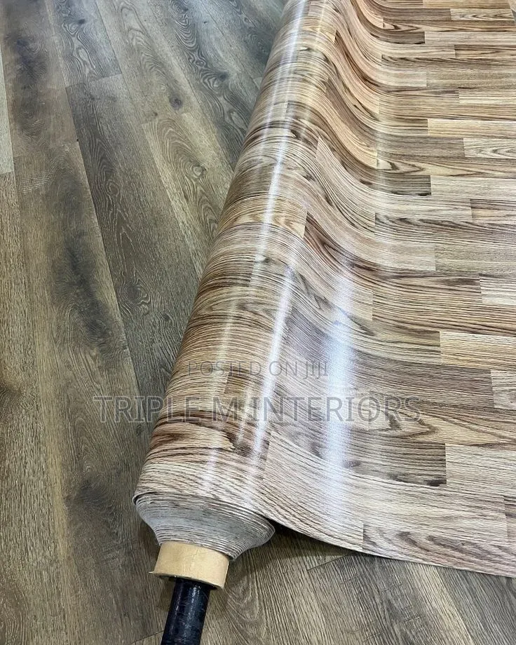 Luxury Wooden Look Vinyl Floor Mkeka Roll