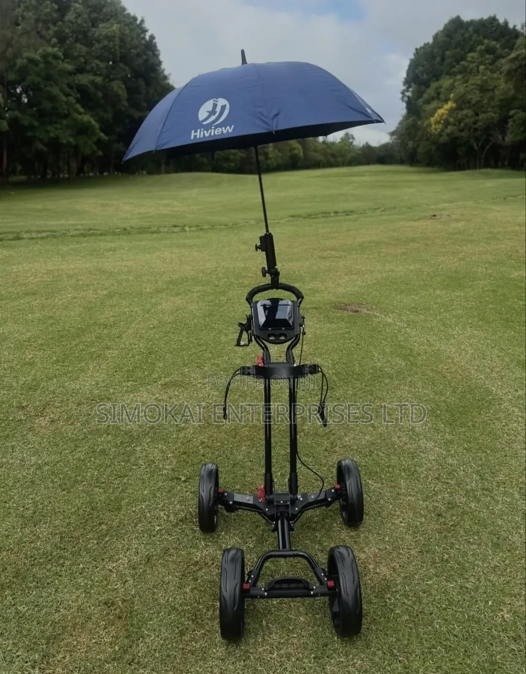 Four Wheel Golf Trolleys With Umbrella Holder