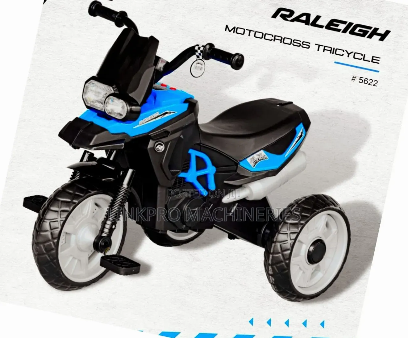 Raleigh Blue Motorcross Tricycle