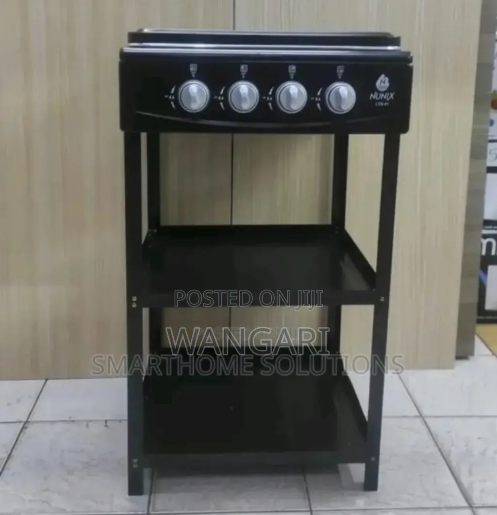 Digital With Knobs Setting Nunix Full Gas Cooker With Shelves