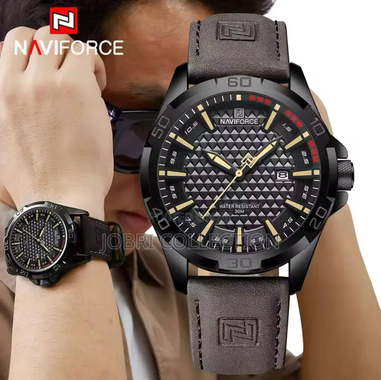 Naviforce Brown Straps Gents Watch