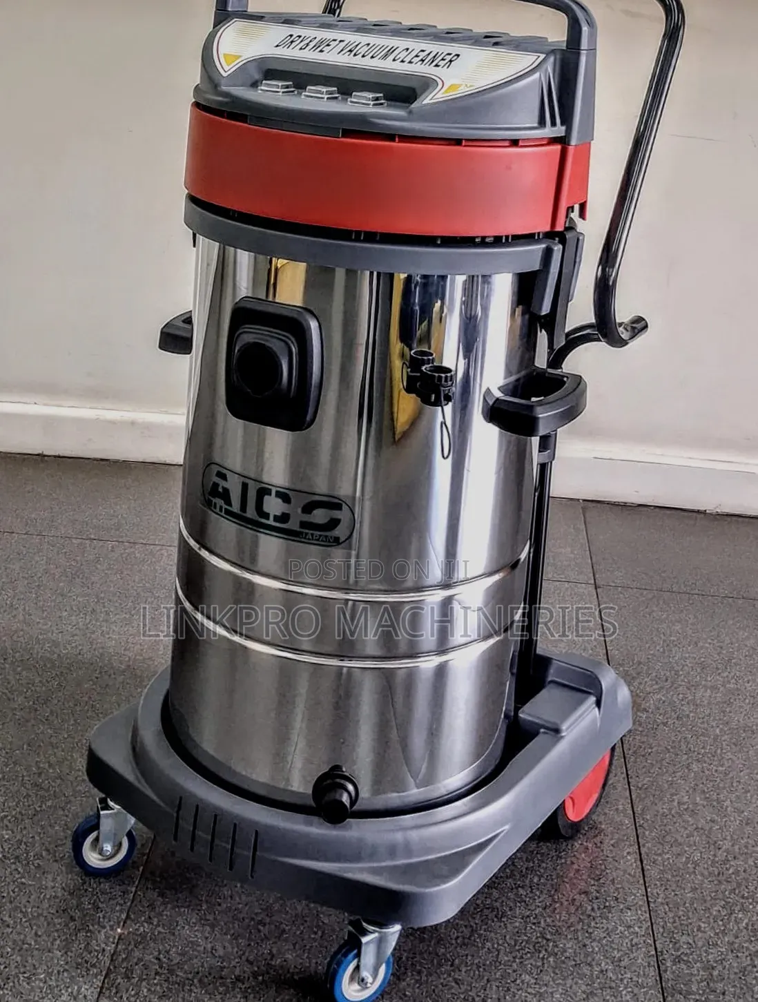 Aico Japan Vacuum Cleaner Wet and Dry 100 Litres With 3 Switches