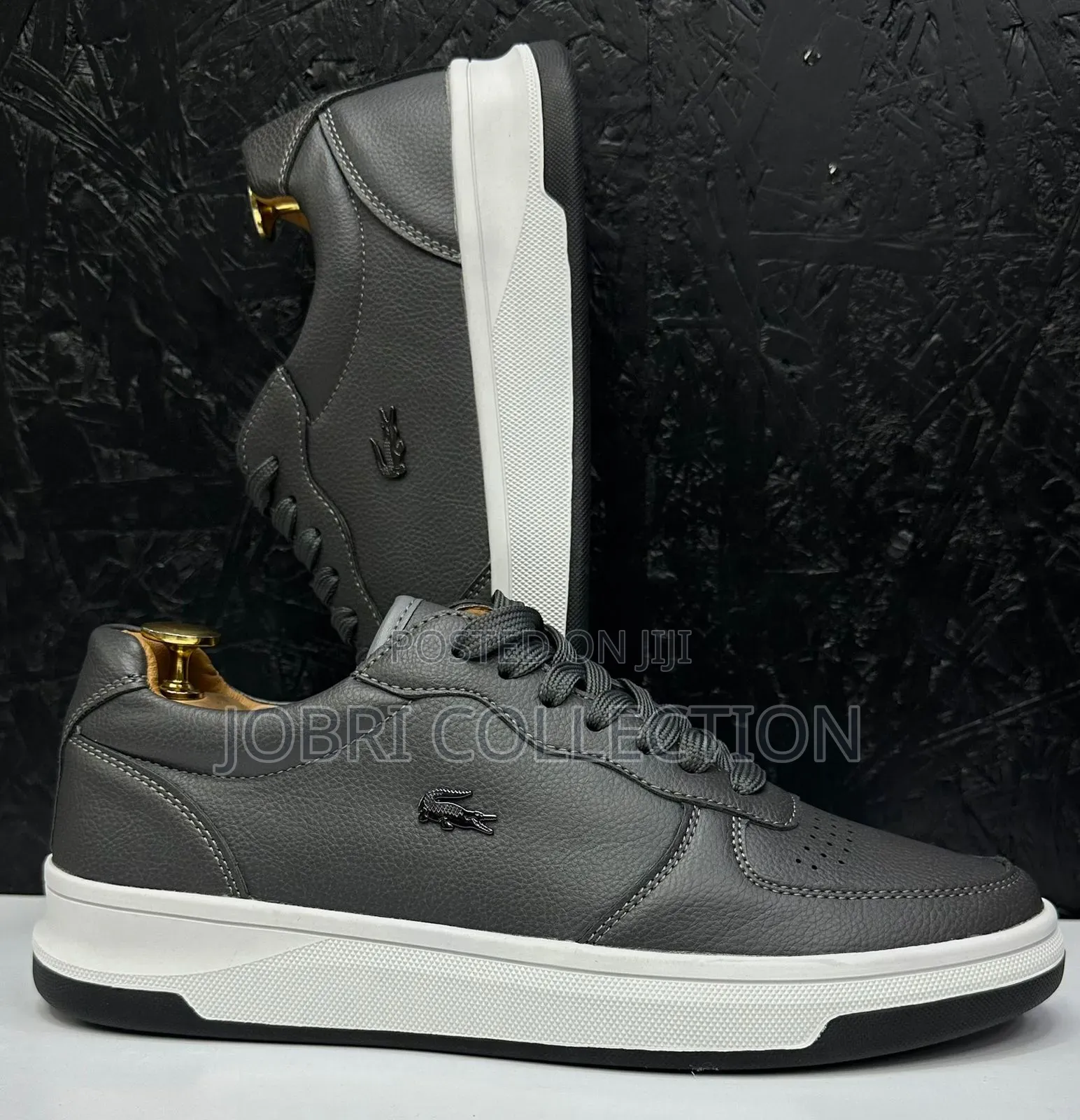 Black and Grey Lacoste Casual Sneakers