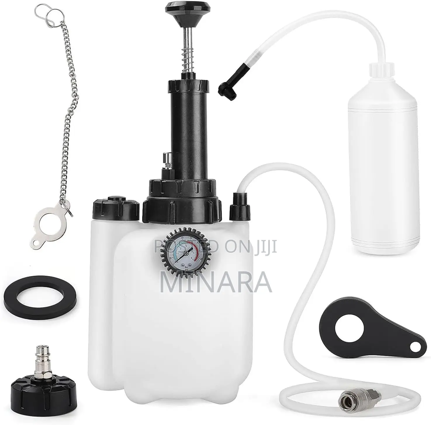 3l Manual Brake Fluid Bleeder Kit With 1l Brake Fluid Extractor