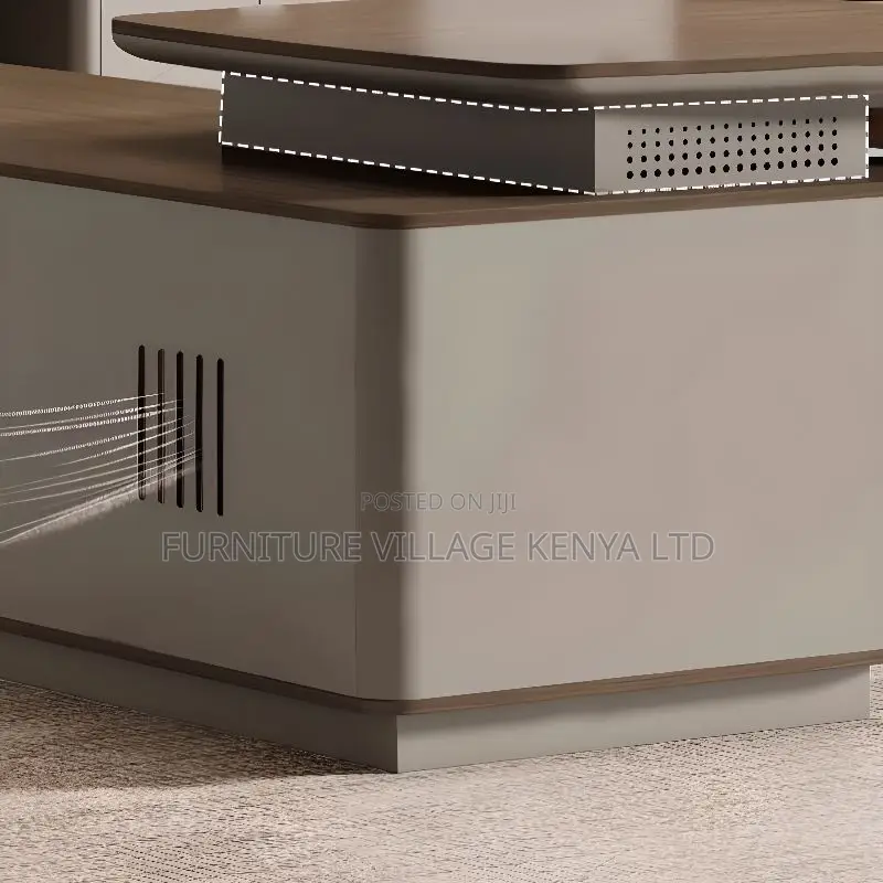 Office Desk ; Executive Office Desk With Locking Cabinet
