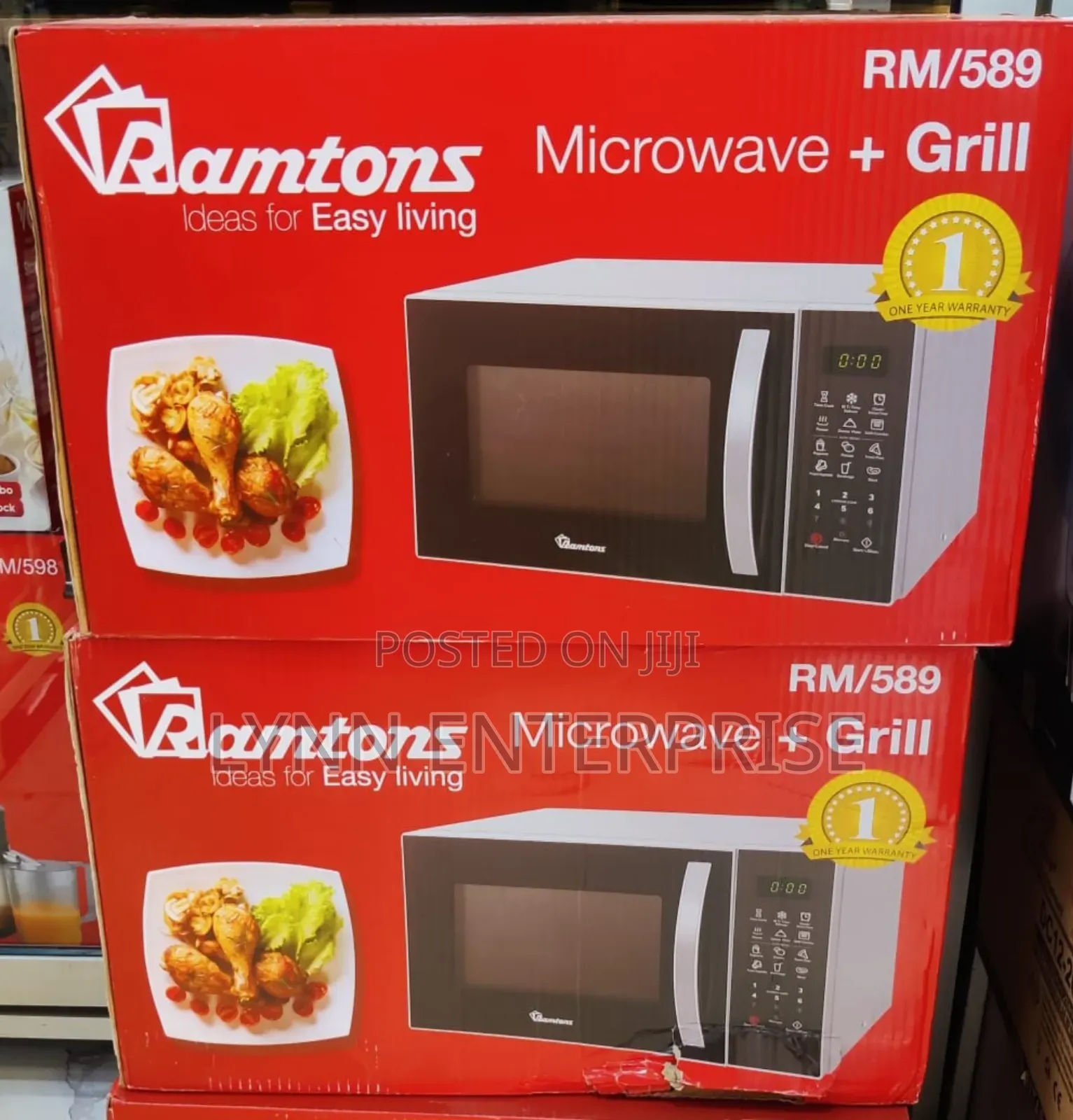 *Ramtons 23litres Rm589 Microwave With Grill Rm589 (Silver)