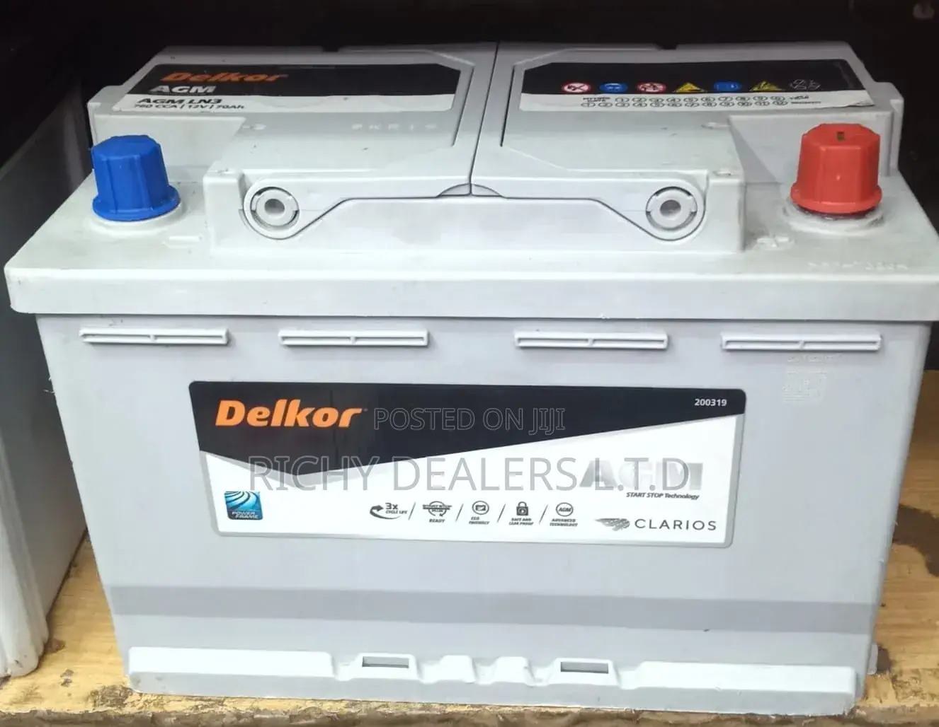 Delkor Din70mf Agm Battery