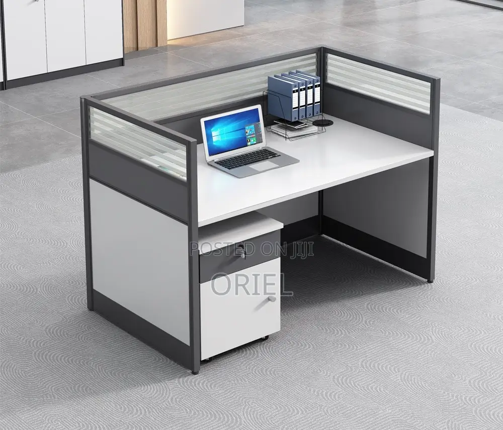Office Workstation : Modular1-Way Office Workstation Desk Unit