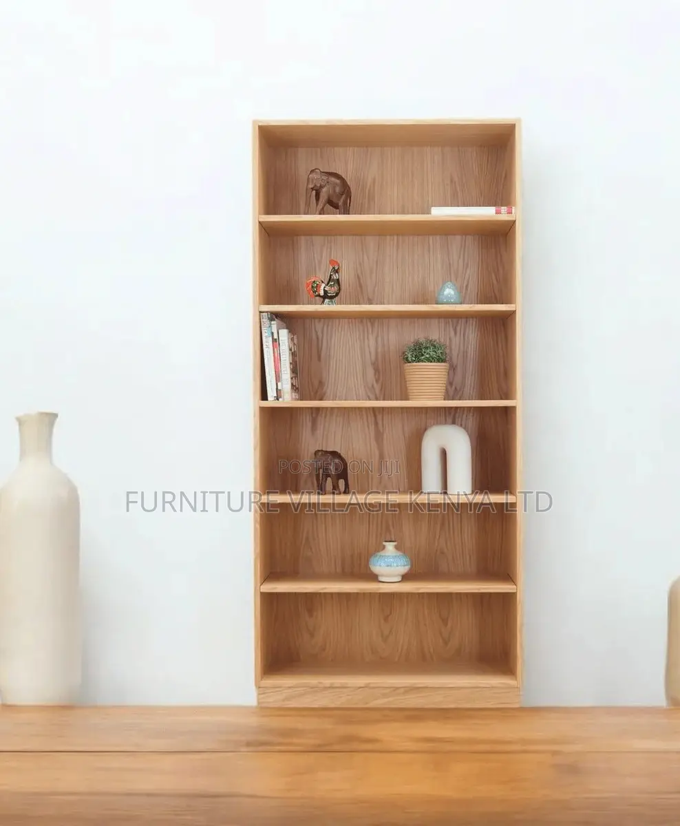 Bookshelf/Case; Wooden 5-Tier Filing Storage Bookcase
