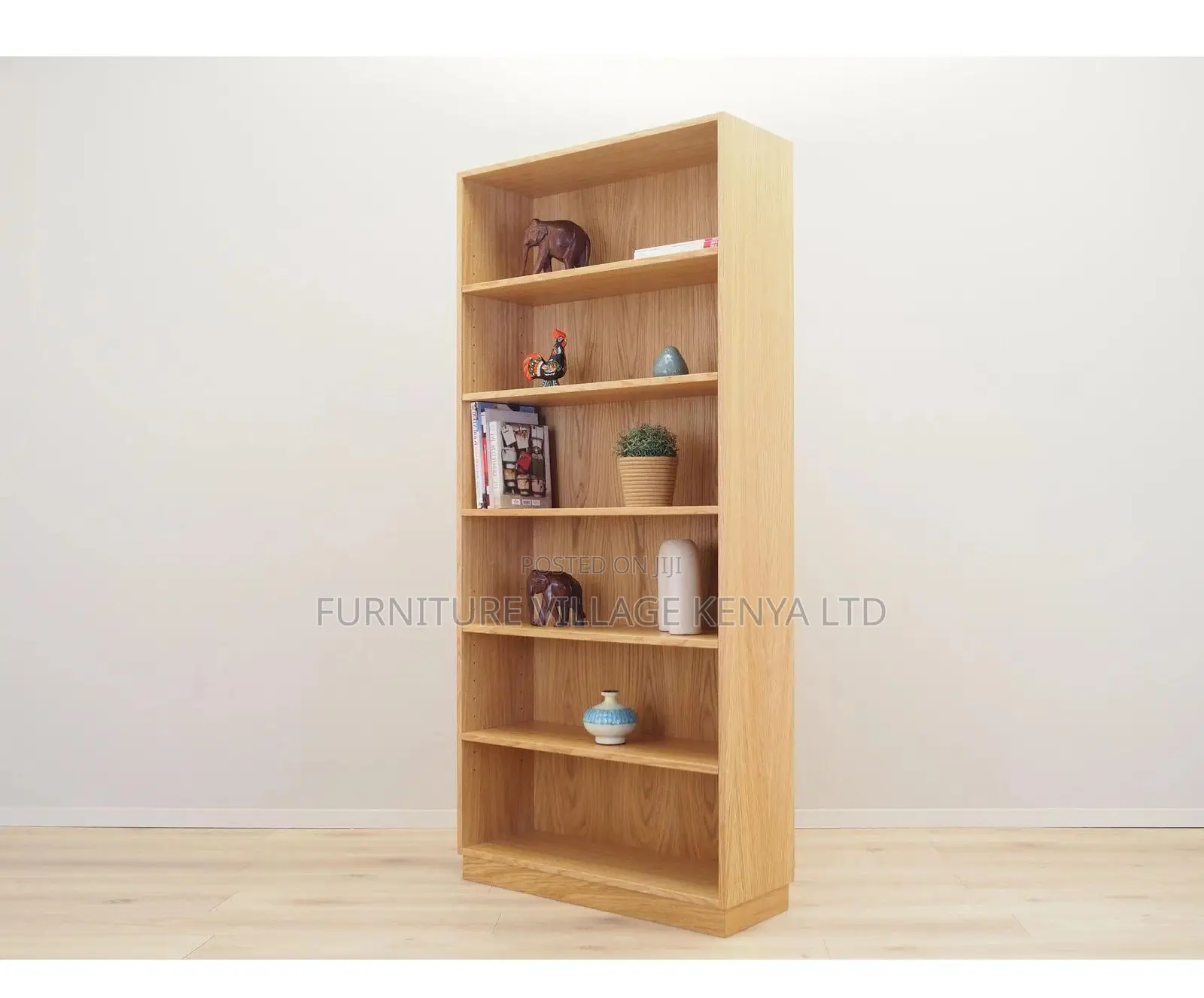 Bookshelf/Case; Wooden 5-Tier Filing Storage Bookcase