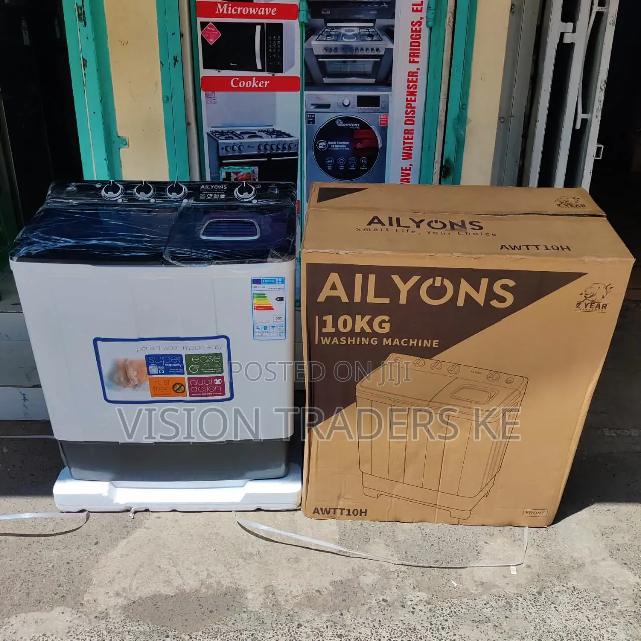 Ailyons 10kg Twin Tub Top Load Washing Machine