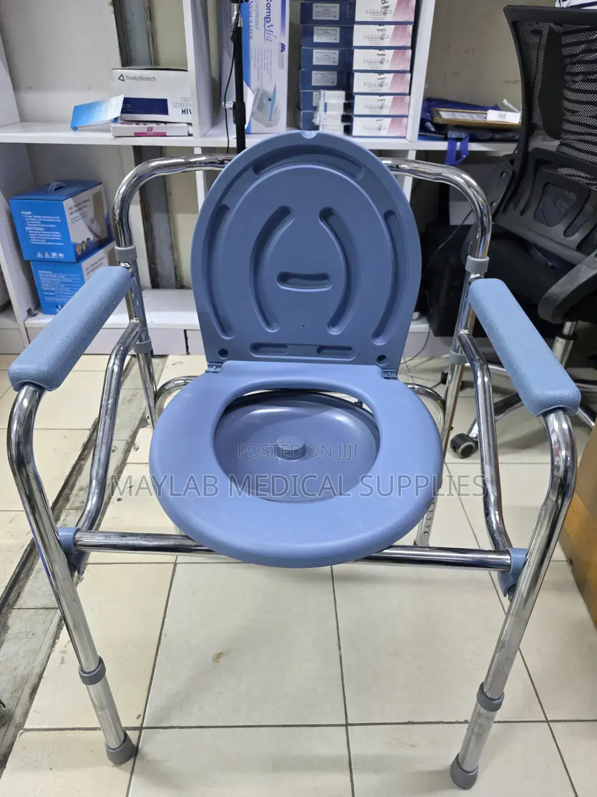 Commode Chair | Portable Toilet Chair for Elderly Patient Home Care
