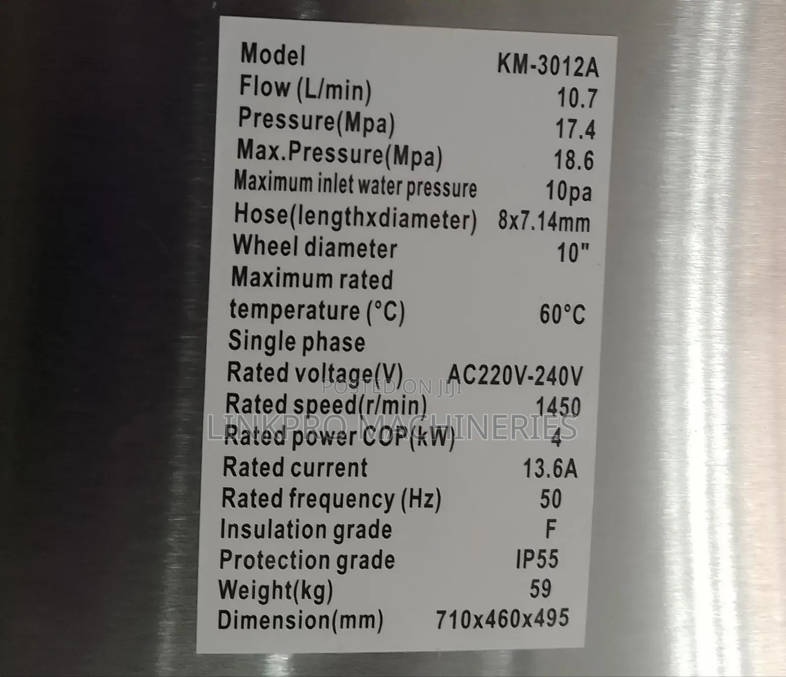 Kmax Electric 4400 Psi Car Wash Machine
