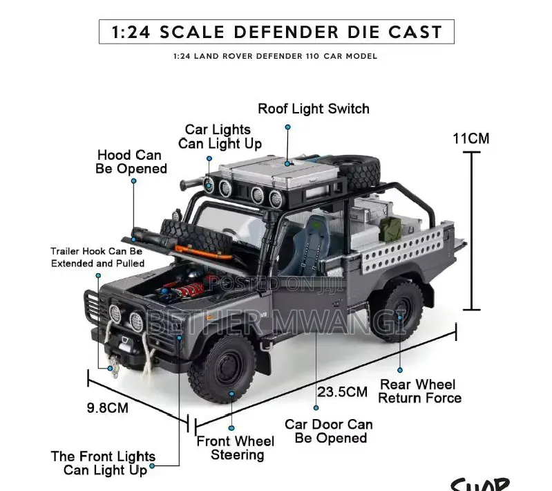 Scale 1:24 Defender 110 Die Cast in Kenya
