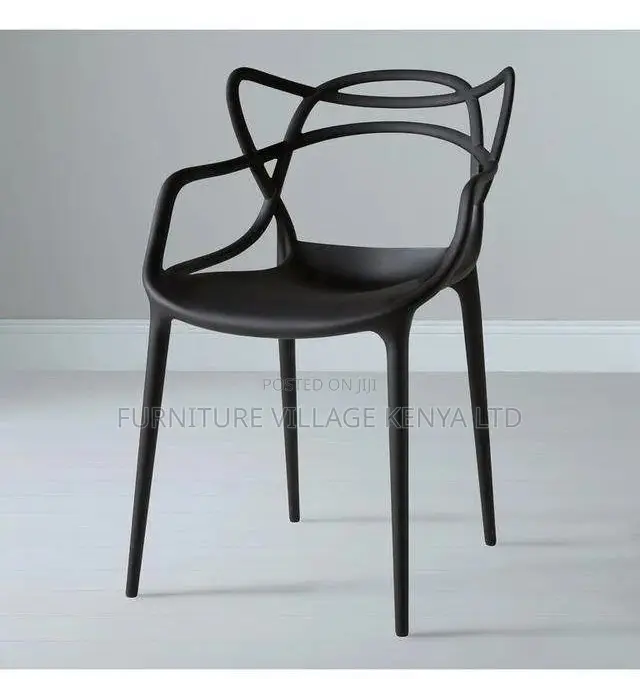 Dining Chair; Plastic Arm Support Dining Chair