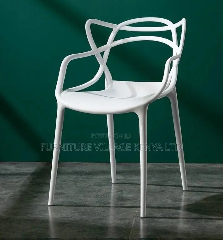 Dining Chair; Plastic Arm Support Dining Chair