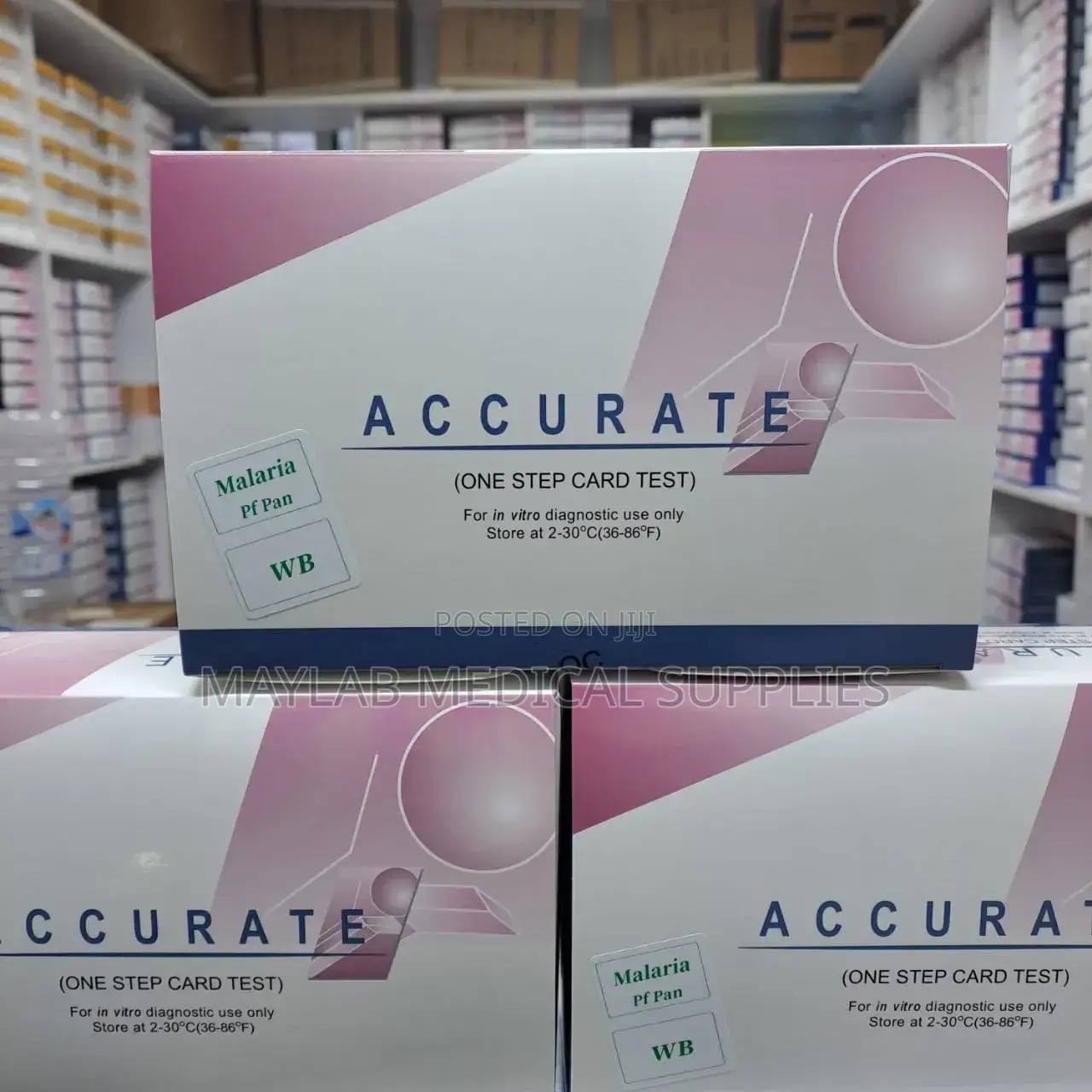 Pf/Pan Malaria Rapid Diagnostic Test 25 Tests–Falciparum Pan Antigen