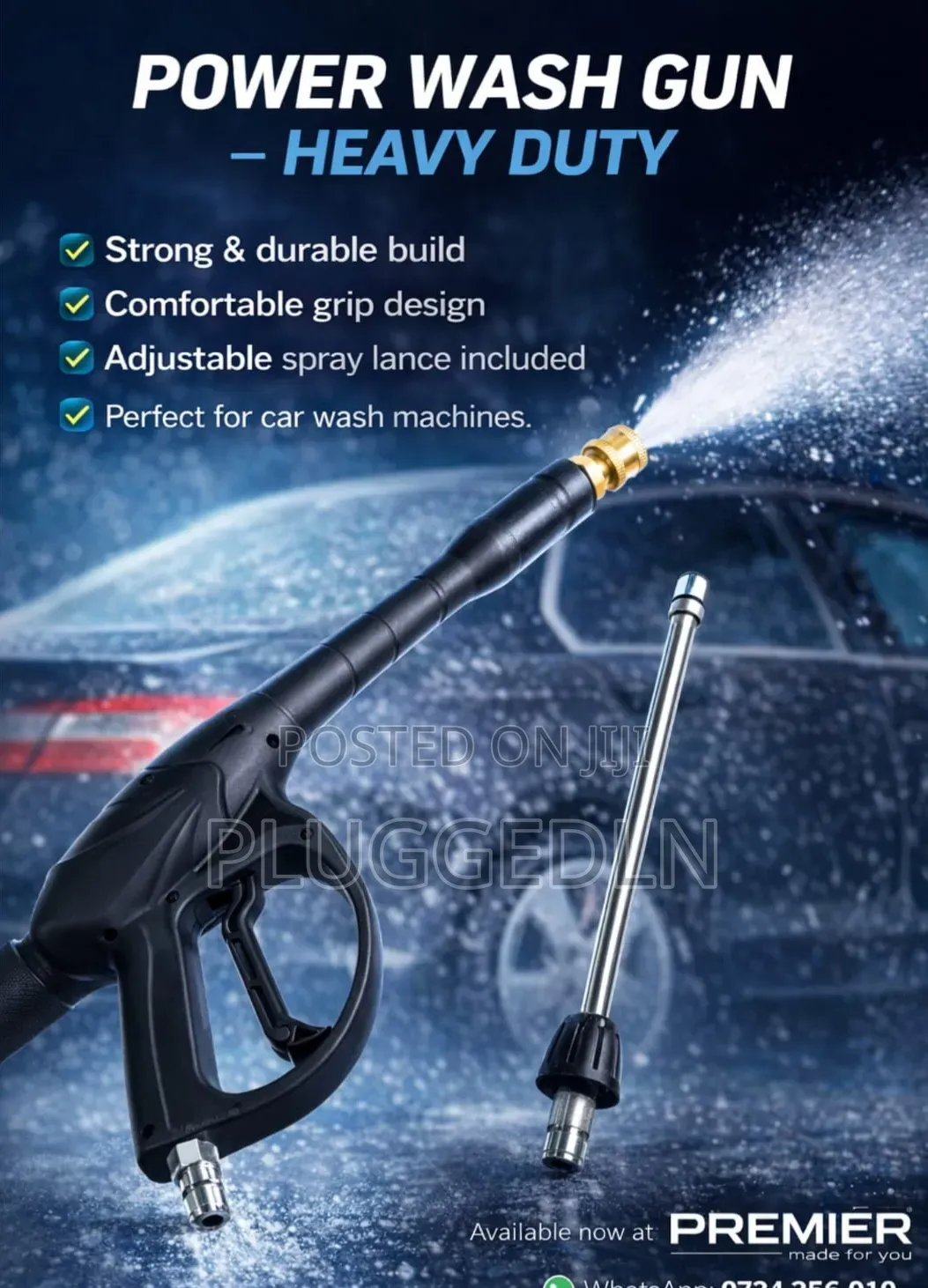 Heavy-Duty Power Car Wash Gun.