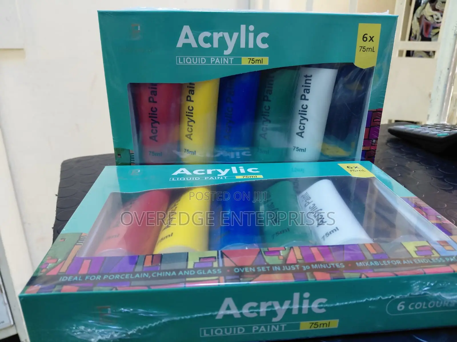 6 Pack Acrylics Paints