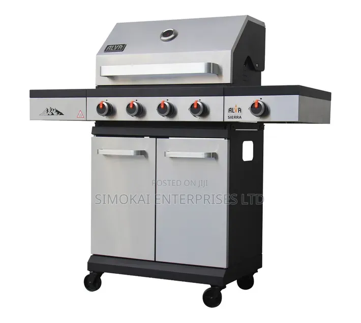 Alva Sierra 4-Burner BBQ With Side Burner – Stainless Steel