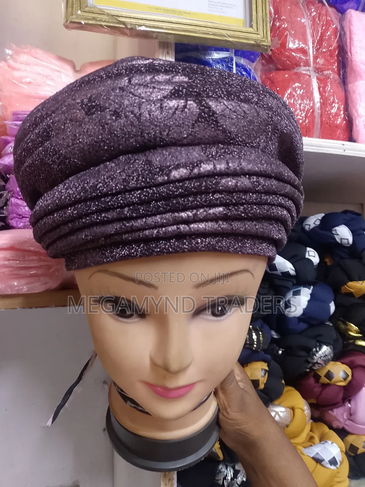 Wedding Turban Cap For Women /African Auto Gele Headtie