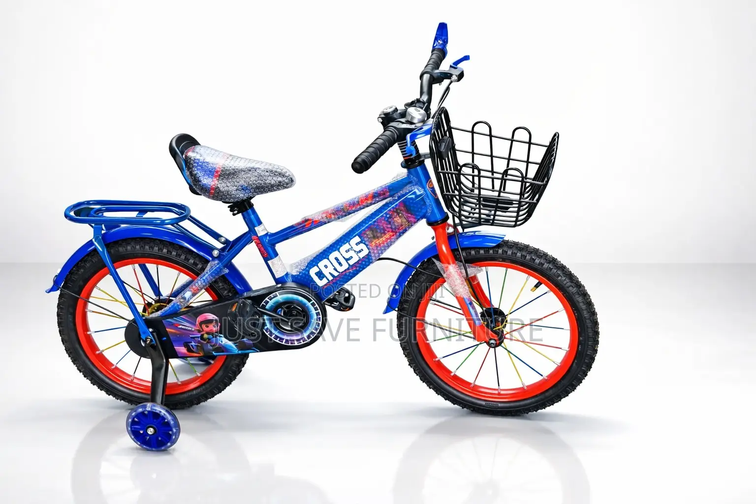 Kids Bicycle Size 16 With Basket Training Wheels – KSH 7500
