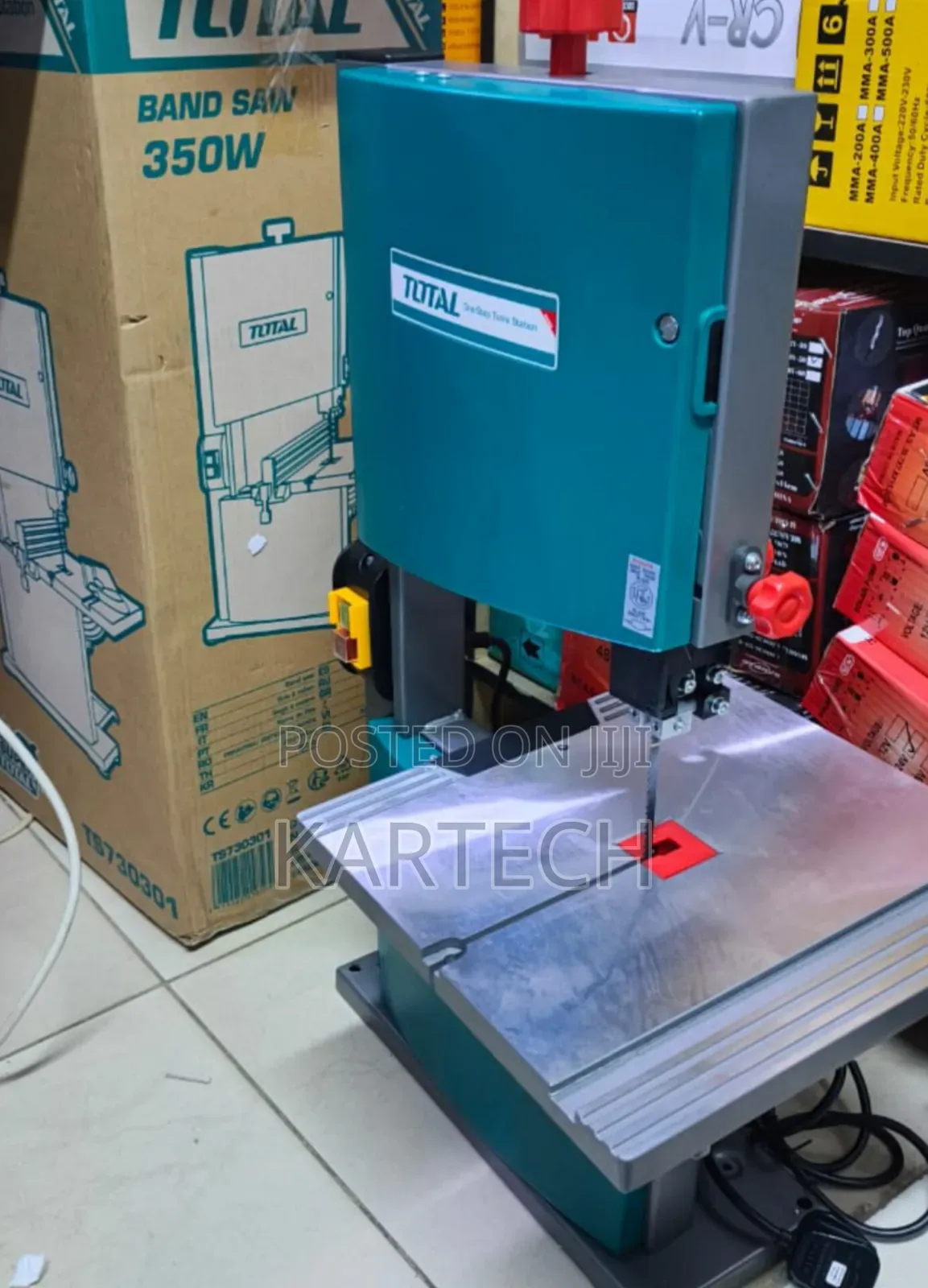 Total 350w 6pti Workshop Electric Band Saw – Heavy Duty Performance