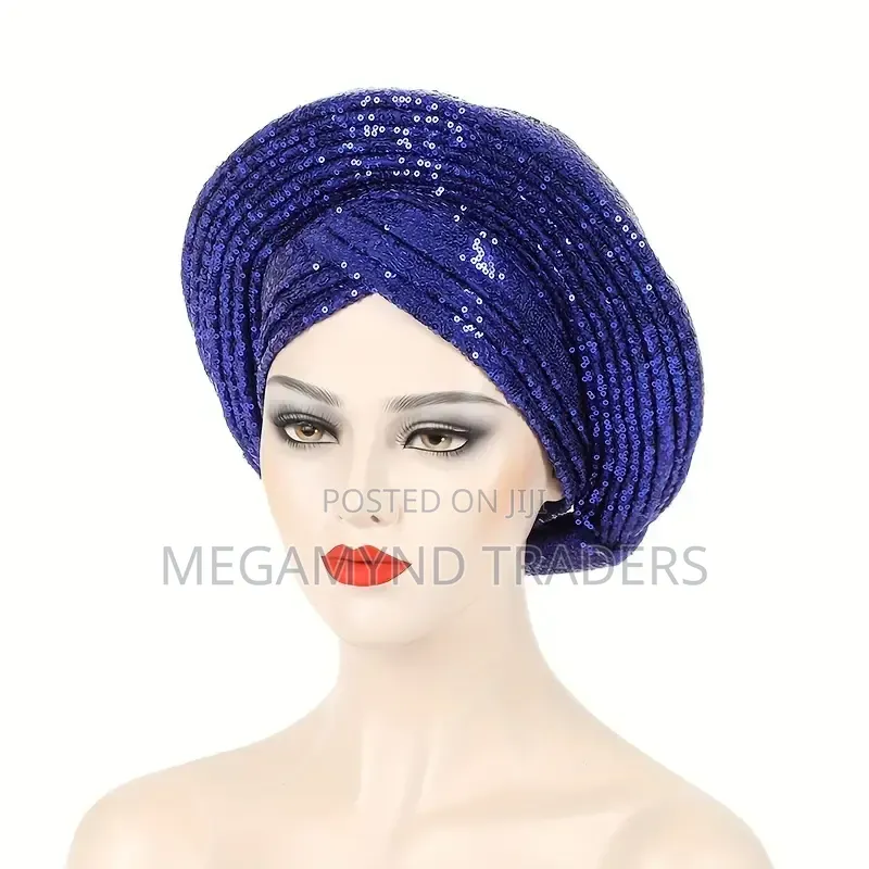 Wedding Turban Cap For Women /African Auto Gele Headtie