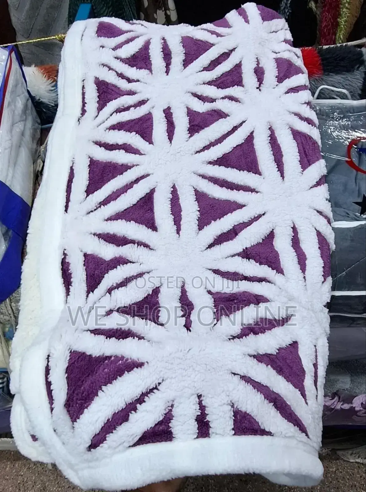 Warm Sherpa Patterned Blankets 
Size 6*6