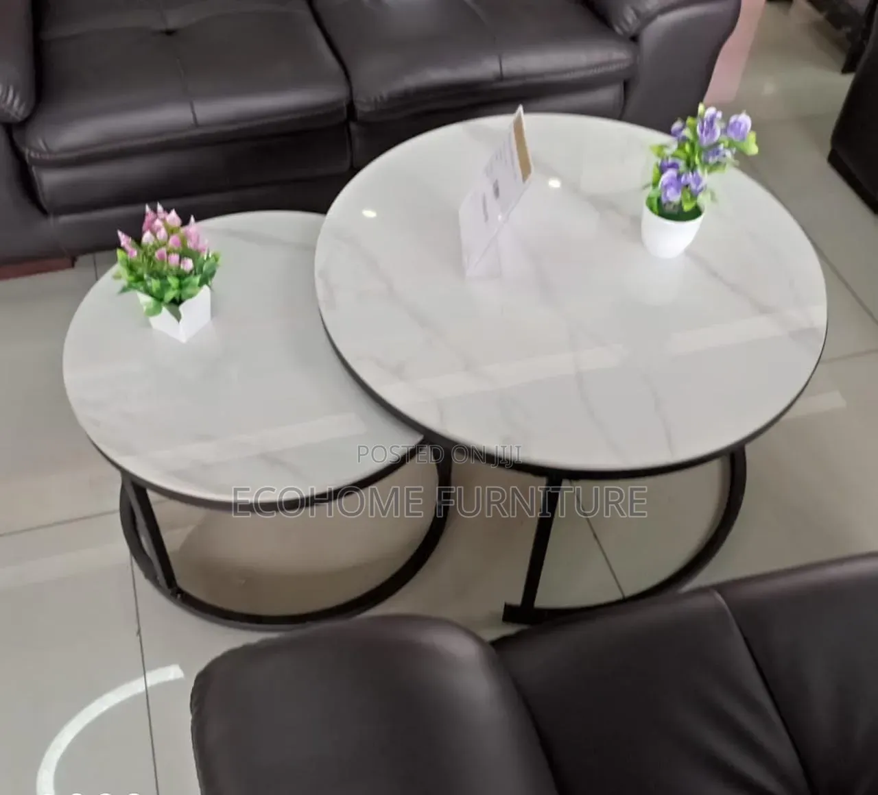 Classic Pure Marble Top Nesting Coffee Table