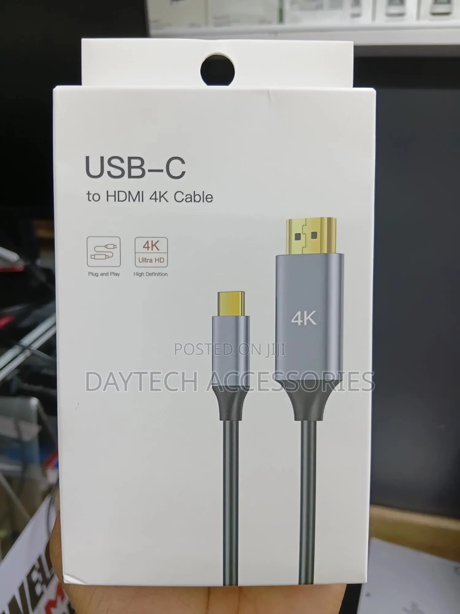 Usb-C to Hdmi 2.0 Male-Male Cable () - 60hz - Black Cable