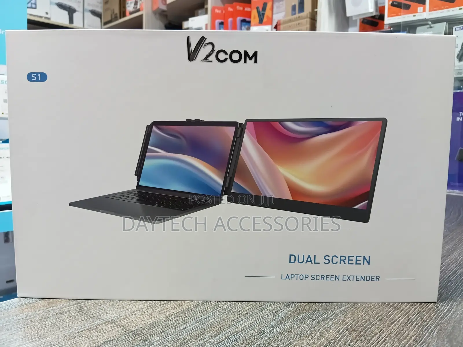 This Is A V2com S1 Dual Screen Laptop Screen Extender.