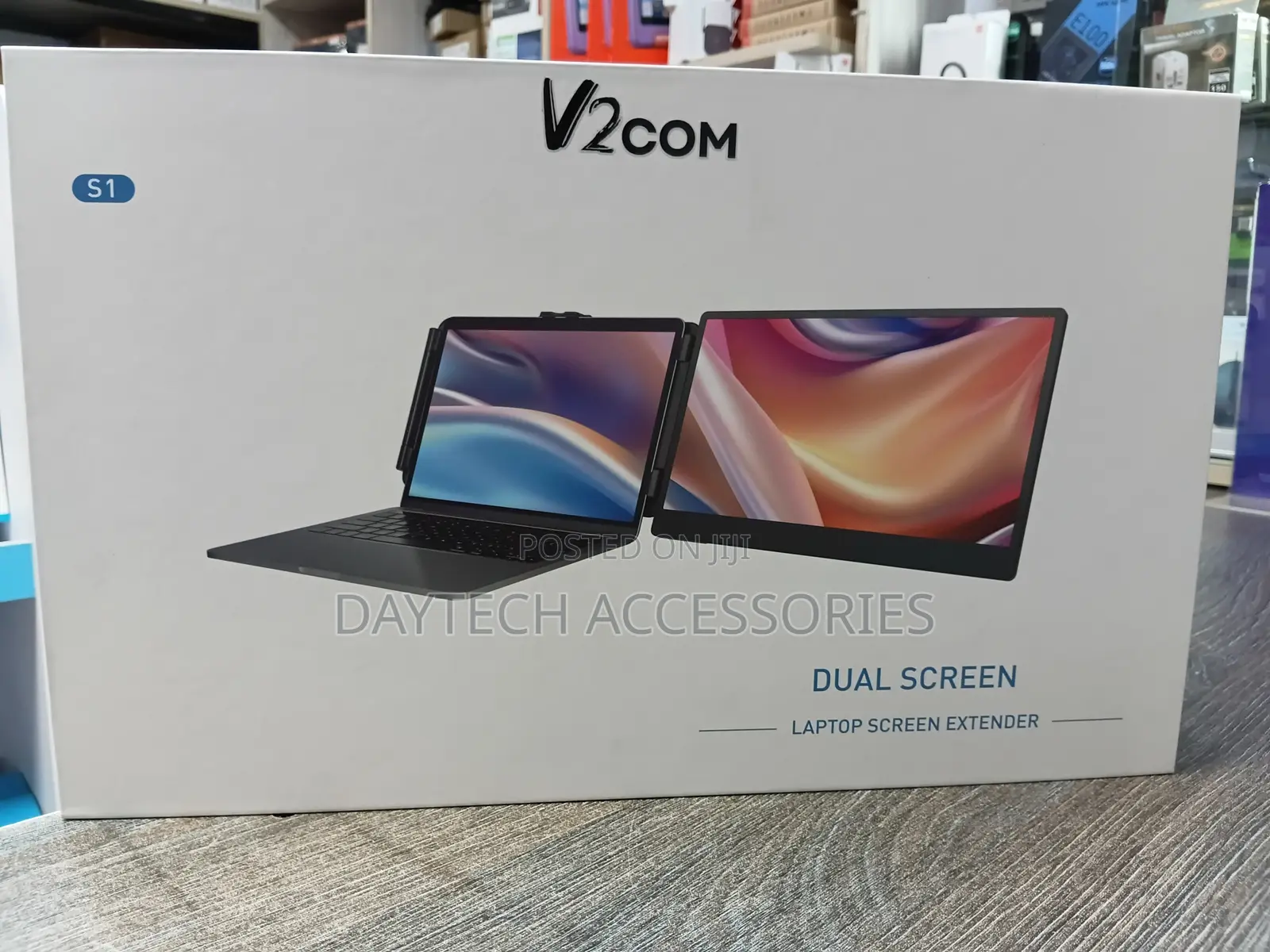 This Is A V2com S1 Dual Screen Laptop Screen Extender.
