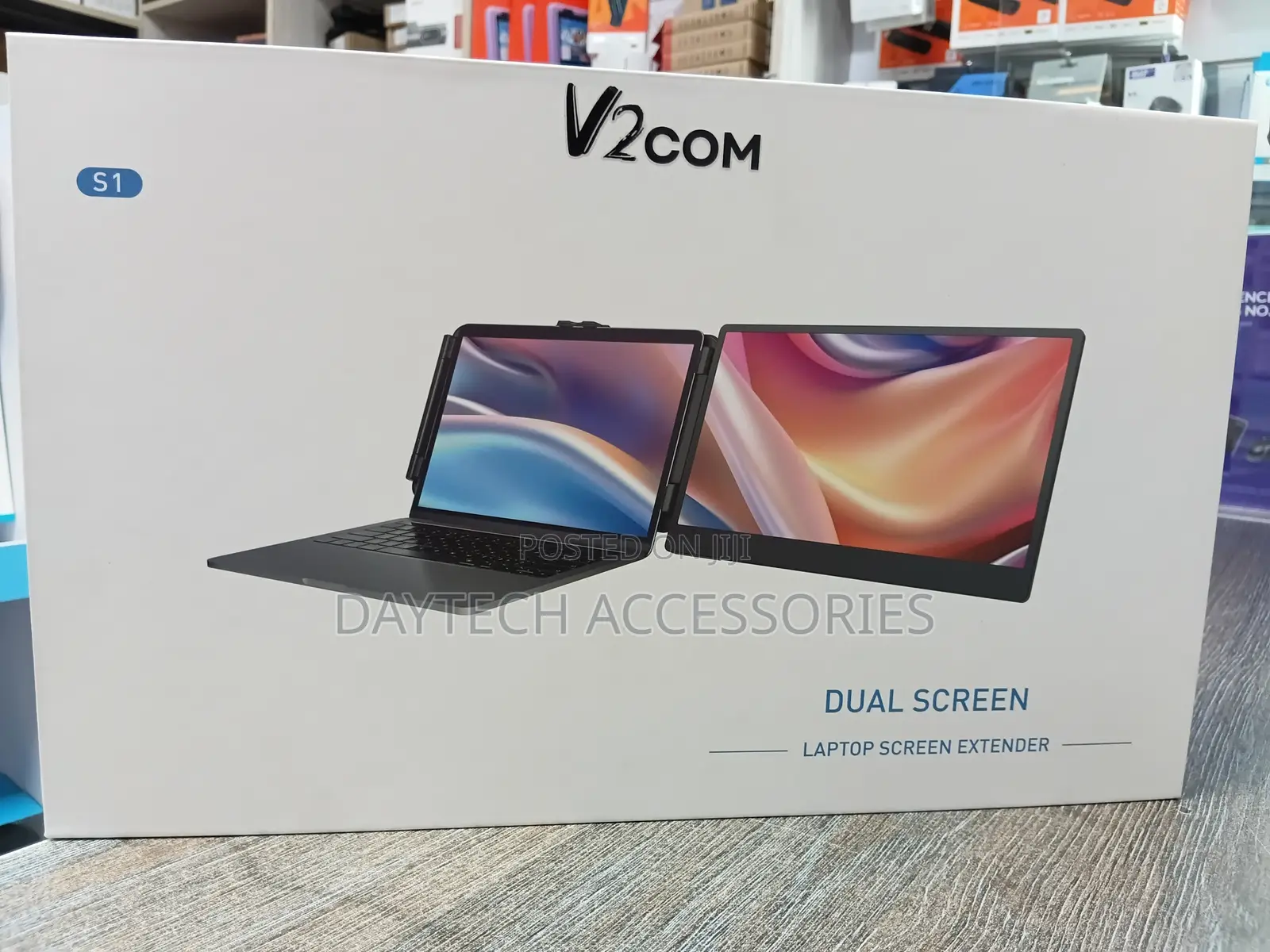 This Is A V2com S1 Dual Screen Laptop Screen Extender.