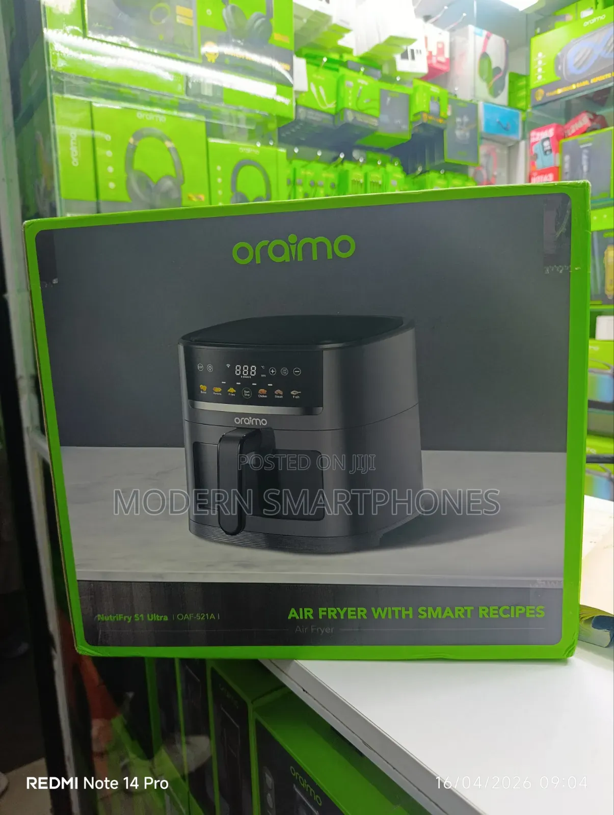 Oraimo Nutrifry S1 Ultra 1500w 6l App Control Fulltouchscreen Airfryer