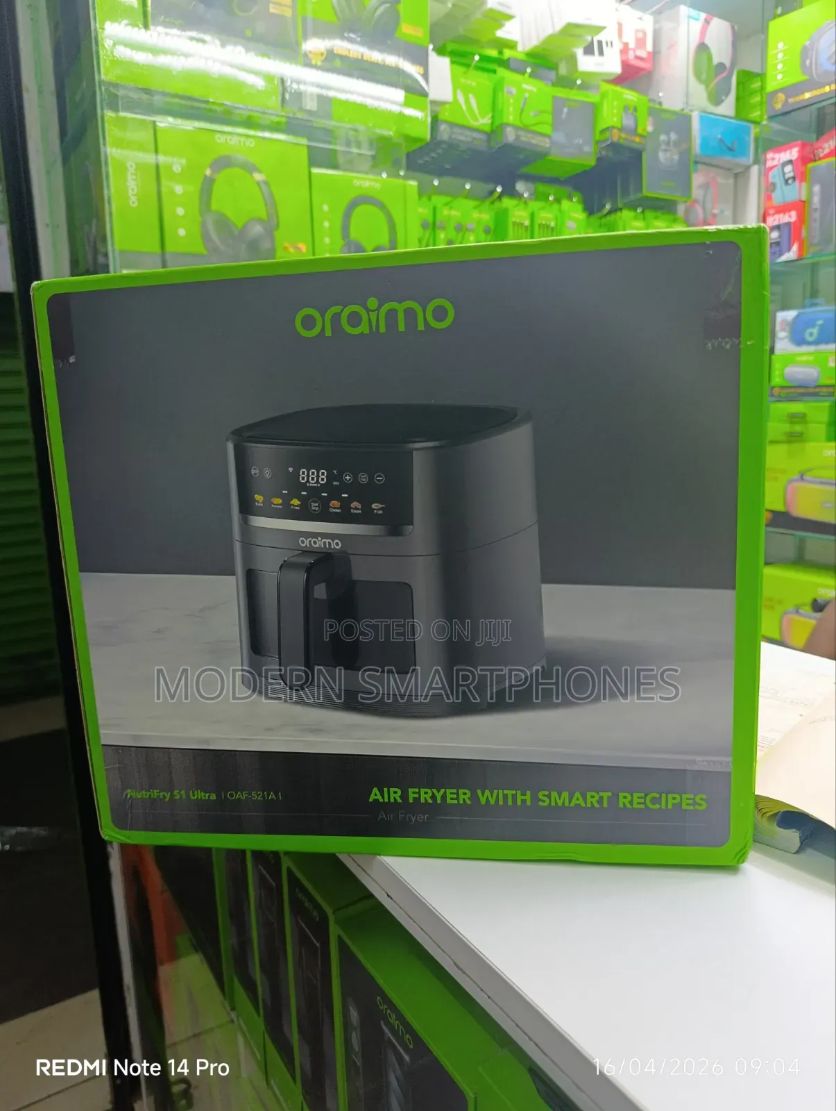Oraimo Nutrifry S1 Ultra 1500w 6l App Control Fulltouchscreen Airfryer