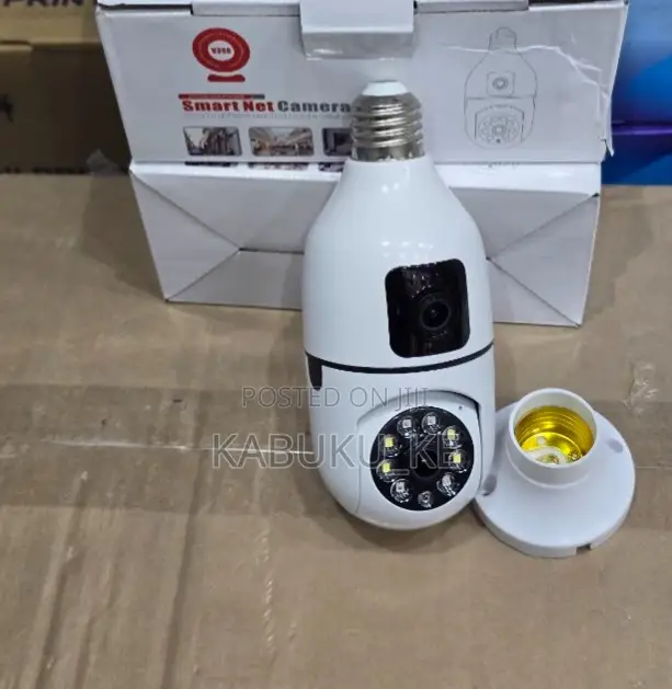 Dual Lens Screen 1080p Hd Hot Wifi Bulb Camera