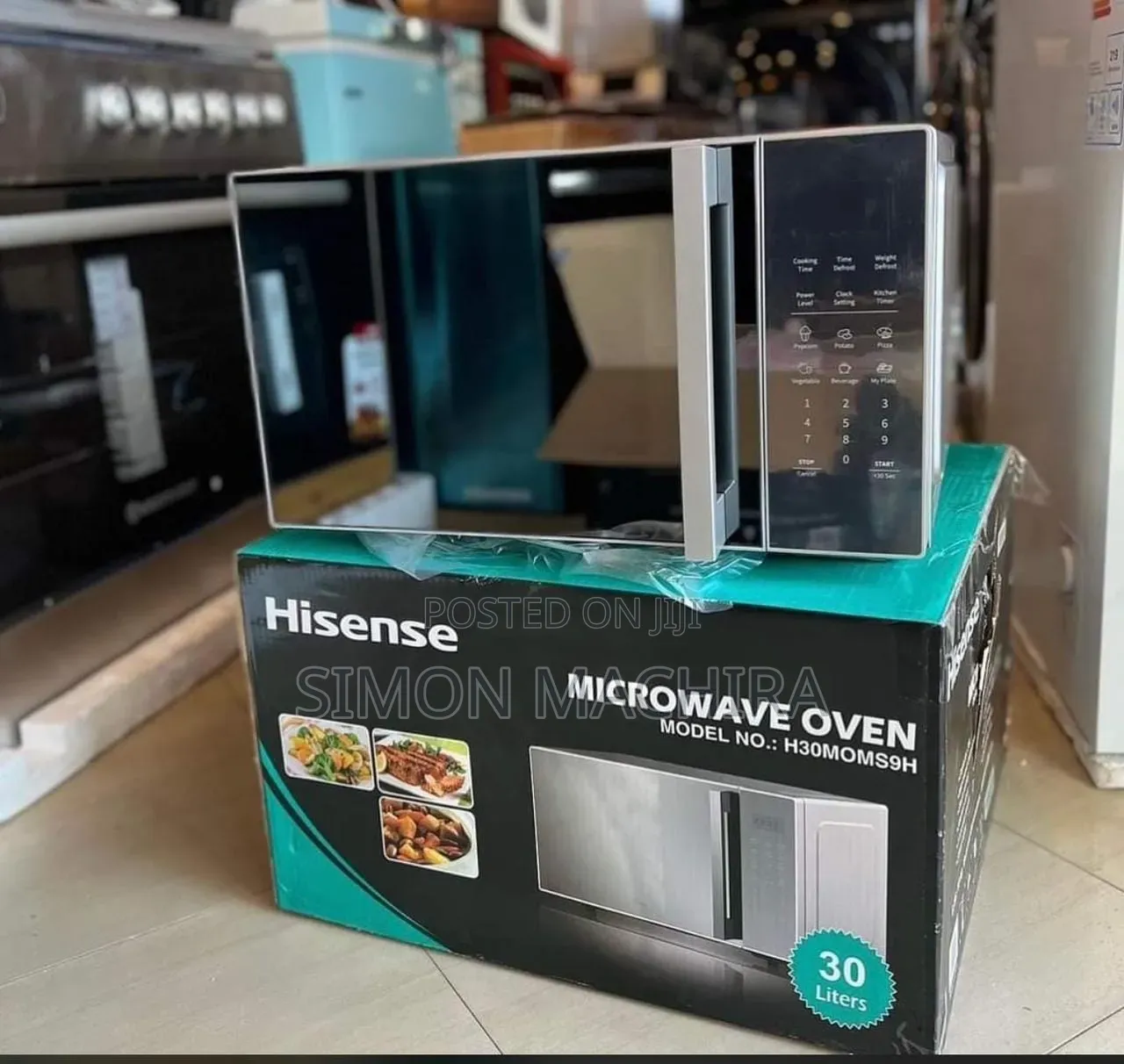 30l Hisense Microwave With Grill Black Color