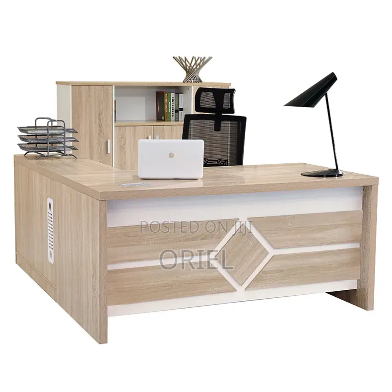Office Desk : 1600cm Executive L-Shaped Office Desk