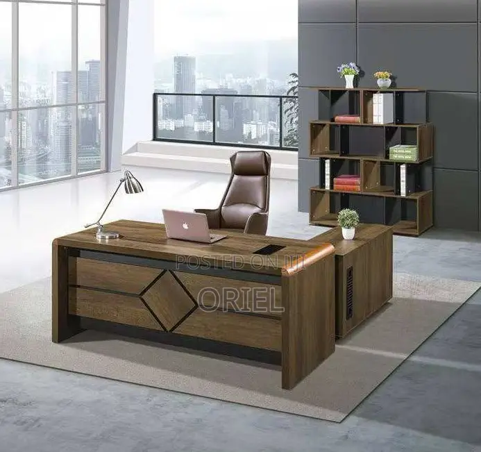 Office Desk : 1600cm Executive L-Shaped Office Desk