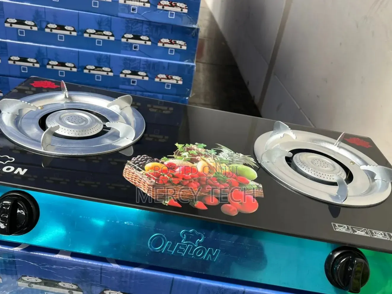 2-Burner Glasstop Gas Cooker