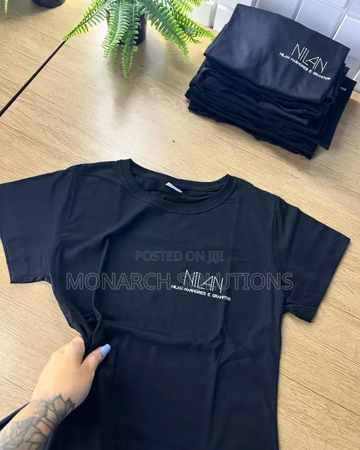 Black Round Neck Tshirt(Pocket and Back Print)